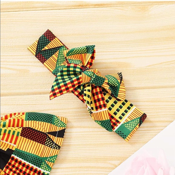 African Style Baby Girl Romper - Picture 2 of 4